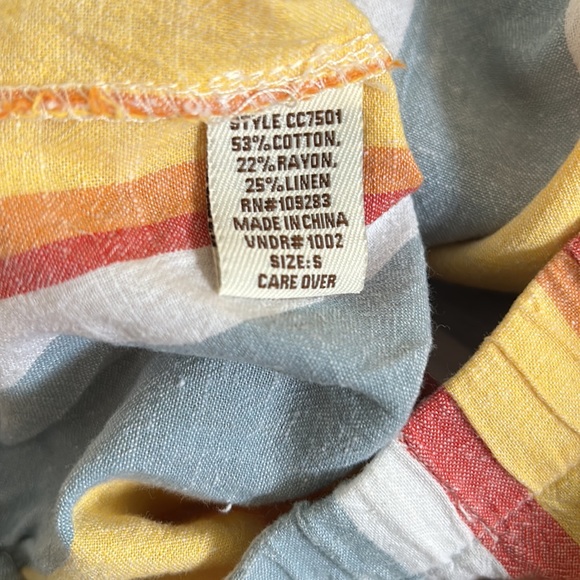 Vintage Havana Mixed Stripes Jumpsuit, Sz. S. - Picture 10 of 10